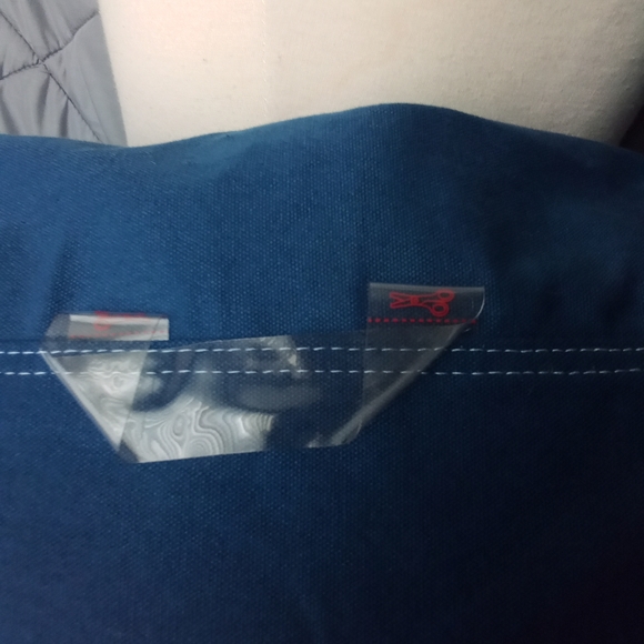 Women's Blue Satchel Crossbody Utility Bag with Blue & Pink Floral Design Lining - Picture 6 of 13